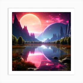 Alien planet Art Print