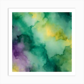 Abstract Watercolor Painting 10 Art Print