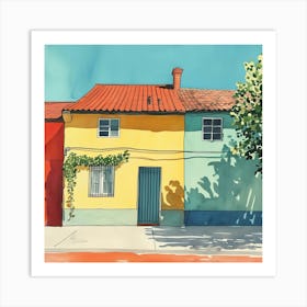 Colorful House Art Print