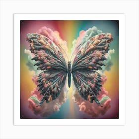 Butterfly In The Sky Art Print