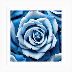 Blue Roses 5 Art Print