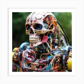 Robot Skeleton 1 Art Print