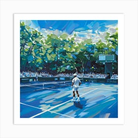 A Tennis Tournament Oil Painting Illustration 1718671492 1 Art Print