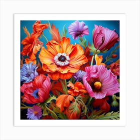 Flowers In A Vase 4 Art Print