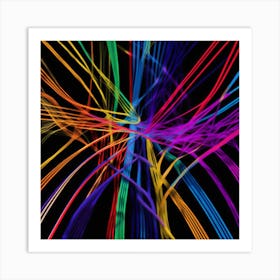 Abstract Rays Of Light 26 Art Print