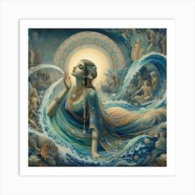 Goddess Of The Sea 1 Art Print