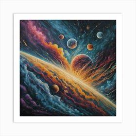 Space Explosion Art Print