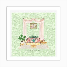 Golden Girls Living Room Art Print