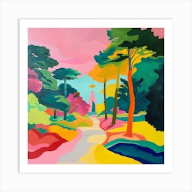 Abstract Park Collection Montjuc Park Barcelona 1 Art Print