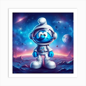 Smurfs In Space 1 Art Print