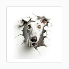 Greyhound Dog 1 Art Print