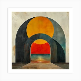 Archway To The Sun 1 - city wall art, colorful wall art, home decor, minimal art, modern wall art, wall art, wall decoration, wall print colourful wall art, decor wall art, digital art, digital art download, interior wall art, downloadable art, eclectic wall, fantasy wall art, home decoration, home decor wall, printable art, printable wall art, wall art prints, artistic expression, contemporary, modern art print, Art Print