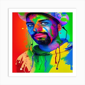 Colorful Man Art Print