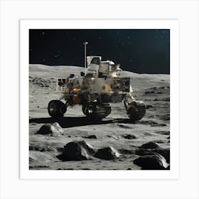 Rover On The Moon 8 Art Print