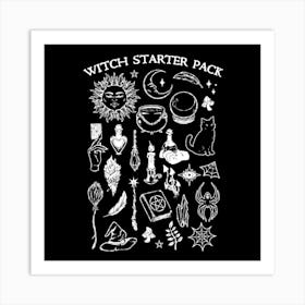 Witch Starter Pack - Dark Cool Goth Witch Pack Gift 1 Art Print