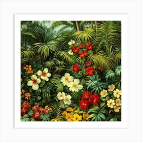 Tropical Garden Art 4 Art Print