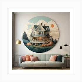 Default Create A Unique Wall Art Of Mention House 3 (1) Art Print