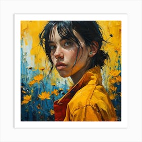 'The Girl In Yellow' 1 Art Print