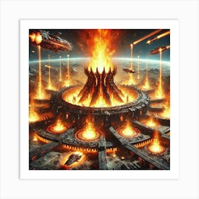 Inferno Nexus Defensive Use Art Print