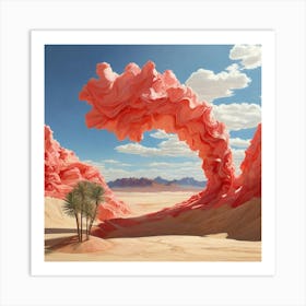 Pink Desert Art Print