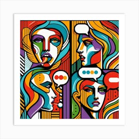 let's talk 1 Art Print