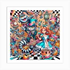 Alice In Wordeland Art Print