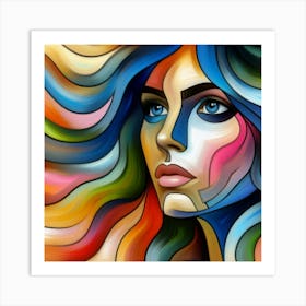 Abstract Of A Woman 2 Art Print