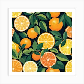 Default Citrus Sun Art Print 1 Art Print