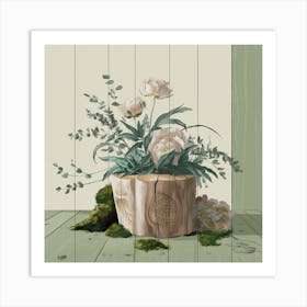Flowers In A Pot 3 Art Print