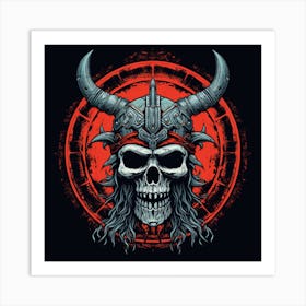 Viking Skull 1 Art Print