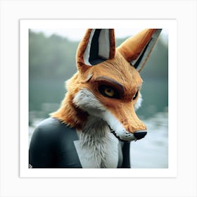 Fox Mask 13 Art Print