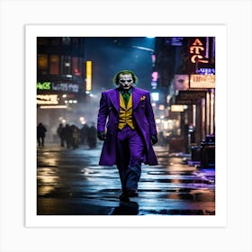 Joker In The Dark Art Print