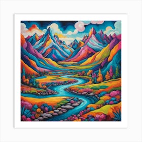 River Valley 1 Art Print