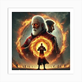 Ronan Mentor Unity Flames Art Print