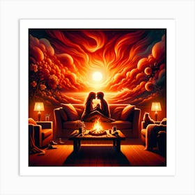 Burning Passion Art Print