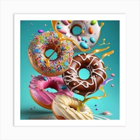 Donuts Art Print