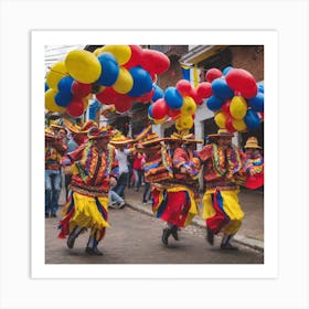 Ecuador Street Dance Art Print