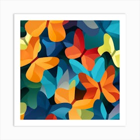 Colorful Butterflies 37 Art Print