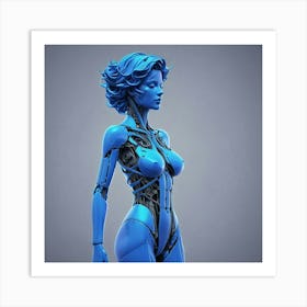 Robot Woman Art Print