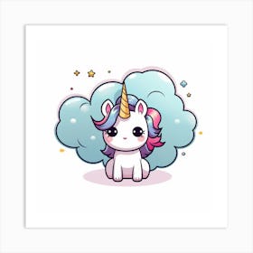 Cute Unicorn 27 Art Print