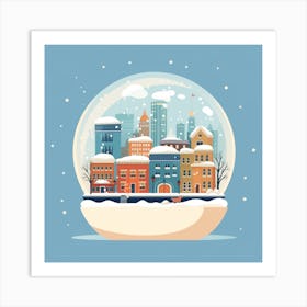 Boston Usa 1 Snowglobe Art Print