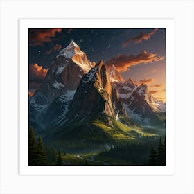 Mountain Landscape 14 Art Print