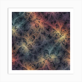 Abstract Fractal Pattern 2 Art Print