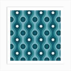 Modern Retro Pattern 29 Art Print