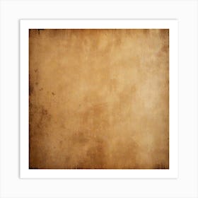 Grunge Texture On Coffee Color Background 1 Art Print