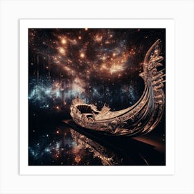 Gondola In Space 1 Art Print