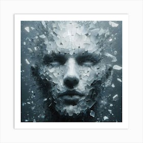 Shattered Face 2 Art Print