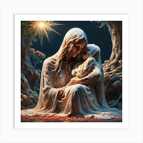 Virgin And Child Art Print