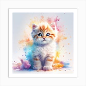 Kitty Painting Art Print