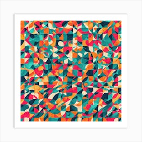 Abstract Geometric Pattern 12 Art Print